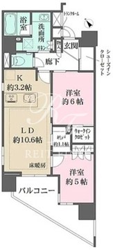 ザ・パークハウス赤羽フロント 1202 間取り図