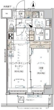 アルコバレーノ錦糸町 301 間取り図