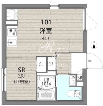 ベルシードステアー押上 101 間取り図