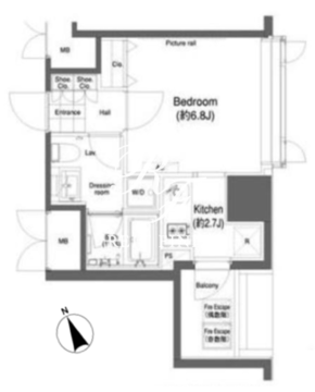 アーバネックス市谷柳町 605 間取り図