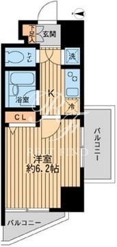 HF早稲田レジデンス 1-1401 間取り図