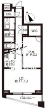 プライムアーバン日本橋大伝馬町 303 間取り図