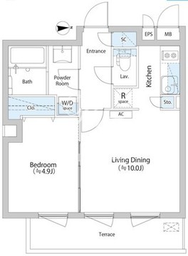 ラピス武蔵小山 103 間取り図