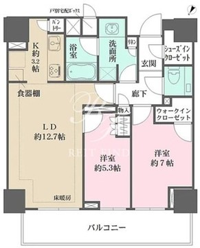 ザ・パークハウス麹町レジデンス 1105 間取り図