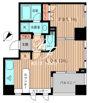 メゾンド日本橋三越前 1001 間取り図