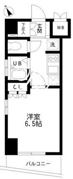 レジディア幡ヶ谷 301 間取り図