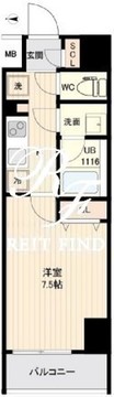 オルサス大鳥居 503 間取り図