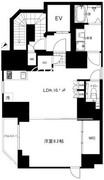 クリアルプレミア恵比寿 601 間取り図