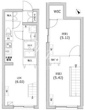 リーガランド江戸川橋 402 間取り図