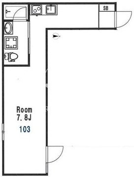 ジェイアーク不動前 103 間取り図