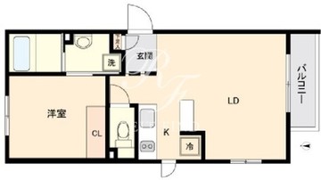 ルクレ三軒茶屋南 203 間取り図