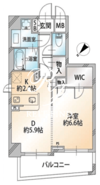 オーキッドレジデンス千代田岩本町 501 間取り図