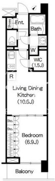 ブリリアイスト三軒茶屋 I-313 間取り図