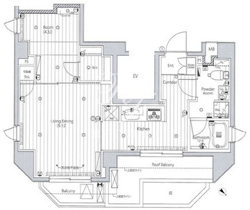 メイクスアート三ノ輪2 901 間取り図