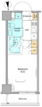 プラウドフラット浅草 403 間取り図