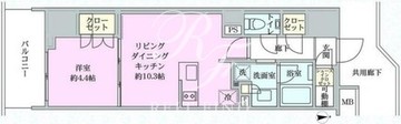 リビオ北品川リバーサイドテラス 402 間取り図