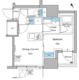 ルフォンプログレ大森山王 703 間取り図