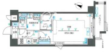 ズーム目黒不動前 301 間取り図