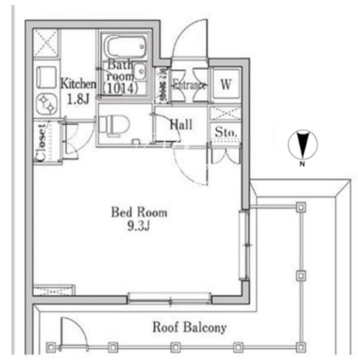 ラクラス学芸大学 410 間取り図