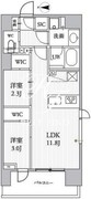 シーズンフラッツ蔵前 1003 間取り図