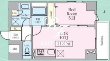 ザルーム 603 間取り図