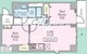 ザルーム 701 間取り図
