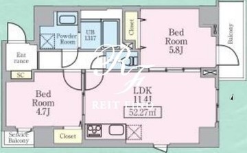 ザルーム 801 間取り図