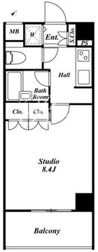 スペーシア三軒茶屋弐番館 503 間取り図