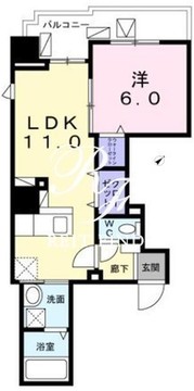 フルールアビタシオン 501 間取り図