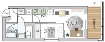 グランデュオ経堂17 202 間取り図