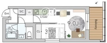 グランデュオ経堂17 302 間取り図