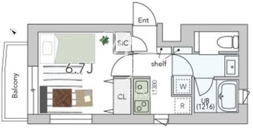 グランデュオ経堂17 203 間取り図