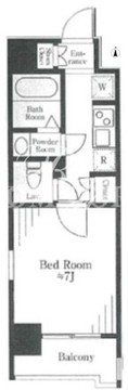 リージア代々木 701 間取り図