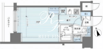 レジディア銀座東 1103 間取り図