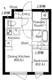 プラティーク下丸子 405 間取り図