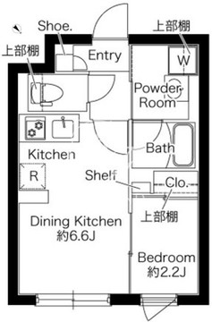 プラティーク下丸子 304 間取り図