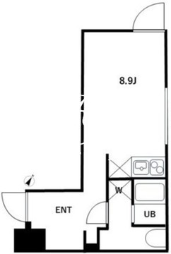 クリアル北品川 404 間取り図