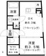 クリアル新宿山吹町 502 間取り図