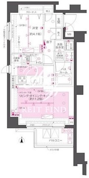 ズーム渋谷笹塚セカンド 106 間取り図