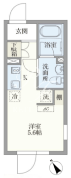 パセオ市谷台町 2-303 間取り図