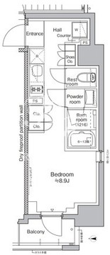 プラウドフラット虎ノ門 501 間取り図