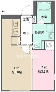 セレフォート神楽坂 501 間取り図