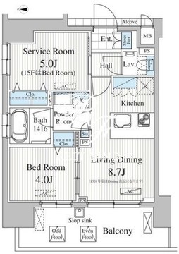 オークスクエア雷門 801 間取り図