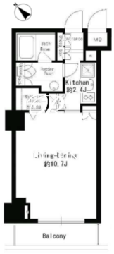 パークルージュ赤坂檜町 508 間取り図