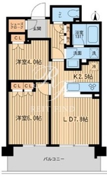 ブレス上池袋 406 間取り図