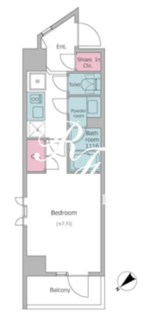 レジディア碑文谷 704 間取り図