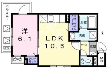 ドミールT馬込 201 間取り図