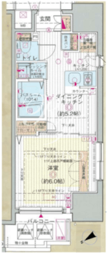 エステムプラザ愛宕虎ノ門レジデンス 204 間取り図