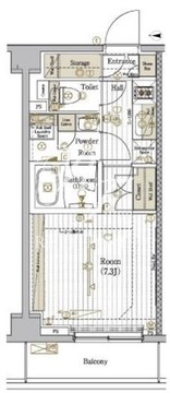 ブライズ西大井DUE 307 間取り図