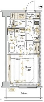 ブライズ西大井DUE 605 間取り図